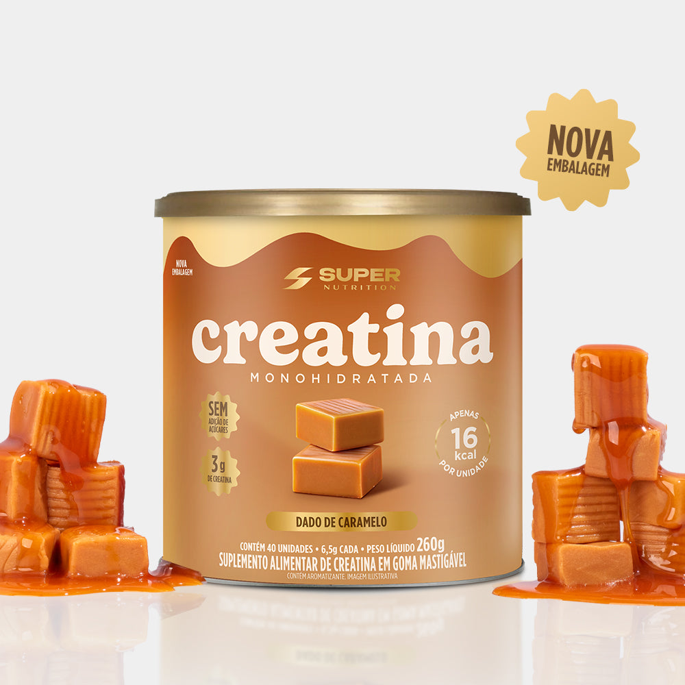 Dado de Creatina Sabor Caramelo Super Nutrition (40 unidades)