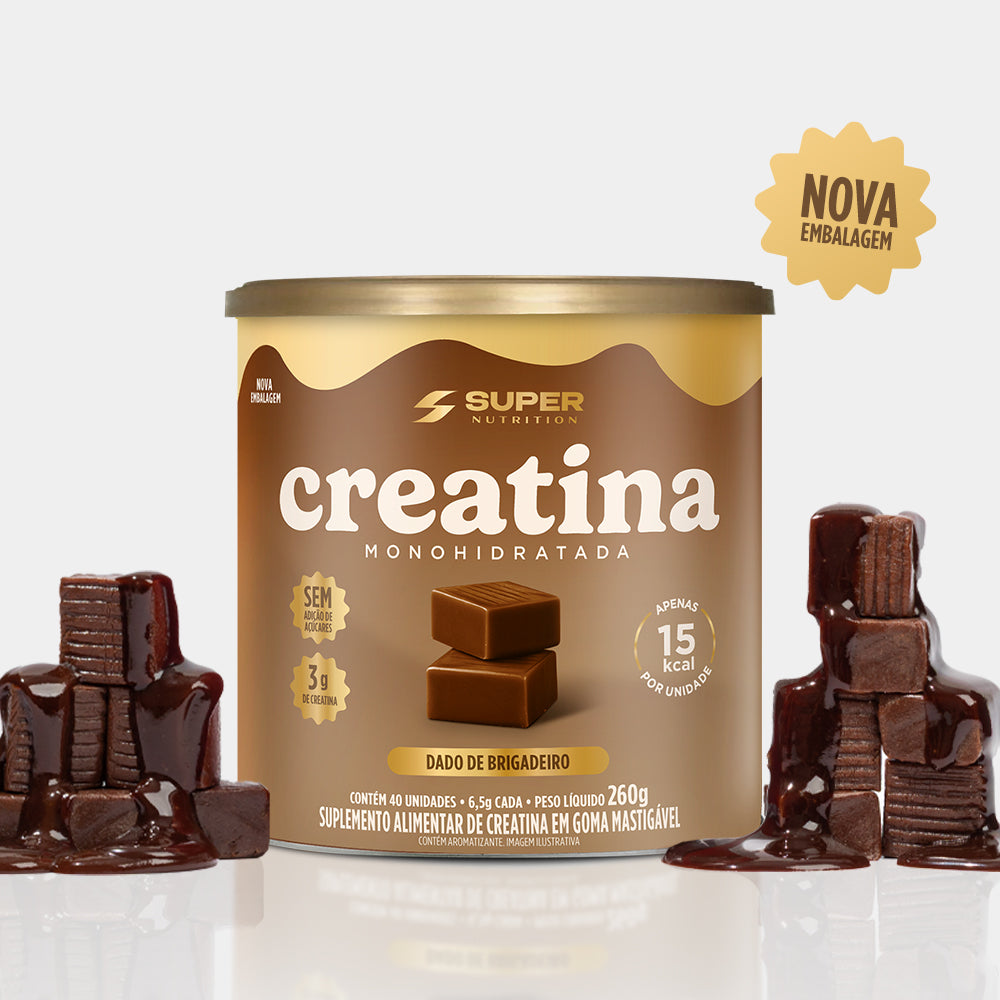 Dado de Creatina Sabor Brigadeiro Super Nutrition (40 unidades)
