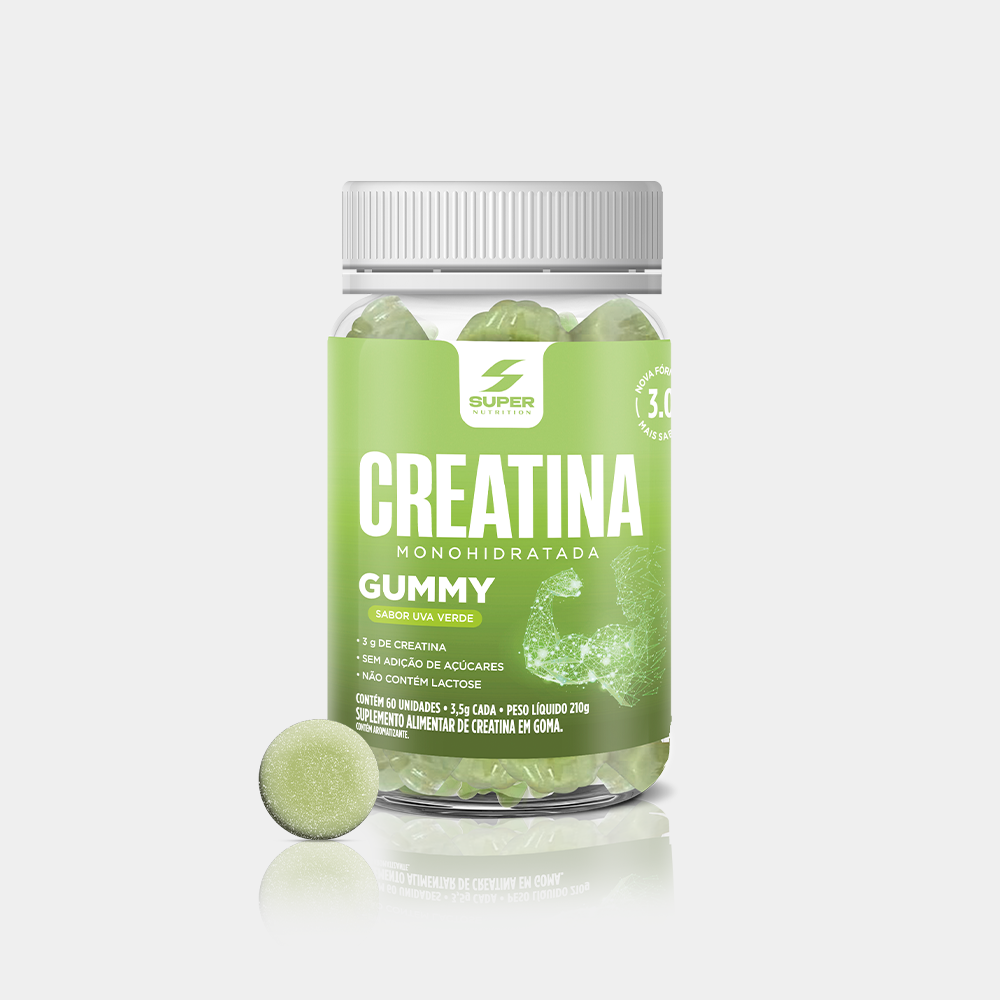 Super Gummy Creatina Uva Verde (60 gomas)