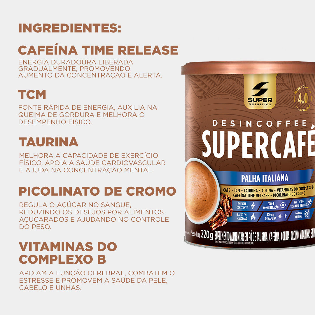 Compre 1 Leve 2 Desincoffee Supercafé Palha Italiana